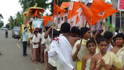 Vivekananda Ratha Yatra in Karnataka (Tumkur District)