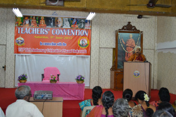 Teachers convention conducted by Chennai Mission Ashrama (T.Nagar)
