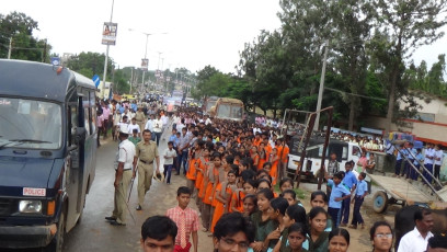 Vivekananda Ratha Yatra in Karnataka (Davanagere District)