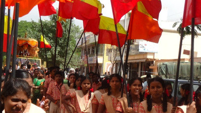 Vivekananda Ratha Yatra in Karnataka (Chikabalapur City)