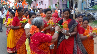 Vivekananda Ratha Yatra in Karnataka (Tumkur District)