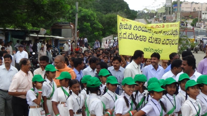 Vivekananda Ratha Yatra in Karnataka (Davanagere District)