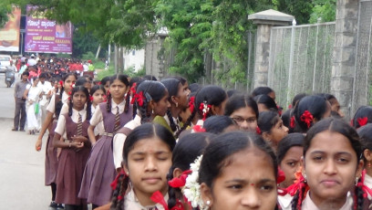 Vivekananda Ratha Yatra in Karnataka (Davanagere District)