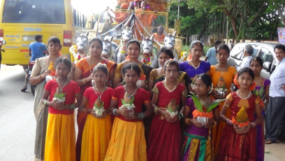 Vivekananda Ratha Yatra in Karnataka (Tumkur District)