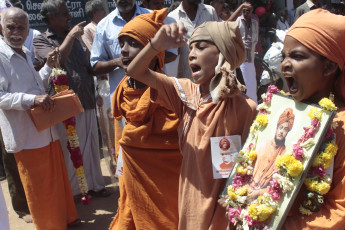 Vivekananda Ratha Yatra in Tamil Nadu (Tanjore Dist 30.09.2013)