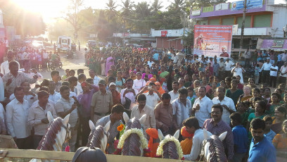 Vivekananda Ratha Yatra in Karnataka (Davanagere District)