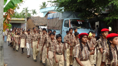 Vivekananda Ratha Yatra in Karnataka (Tumkur District)