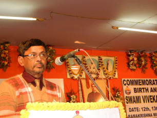Sri H. Deb Mahanta, DC, Cachar delivering his speech
