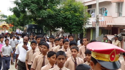 Vivekananda Ratha Yatra in Karnataka (Davanagere District)