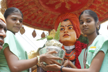 Vivekananda Ratha Yatra in Tamil Nadu (Virudhunagar Dist 15.08.2013)